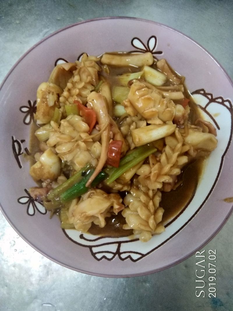 三杯蔥魷魚卷