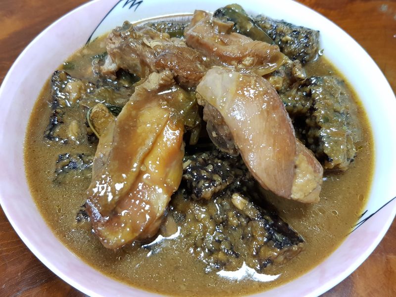 雞肉燴米血