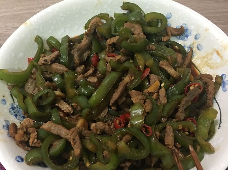 青椒炒牛肉
