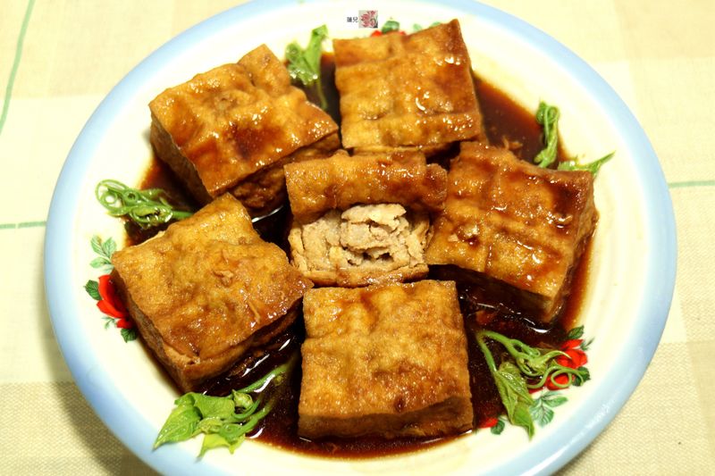 油豆腐鑲肉