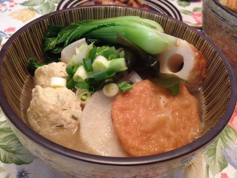 關東煮(自製雞肉丸子)