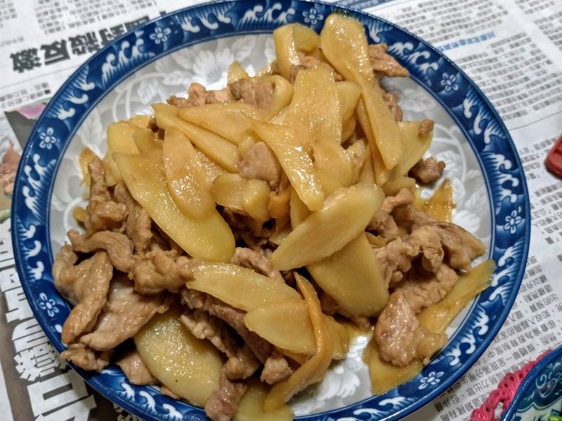 嫩薑炒肉