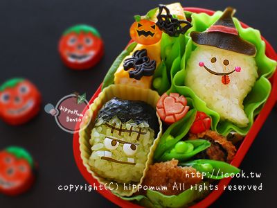 造型便當:科學怪人飯糰