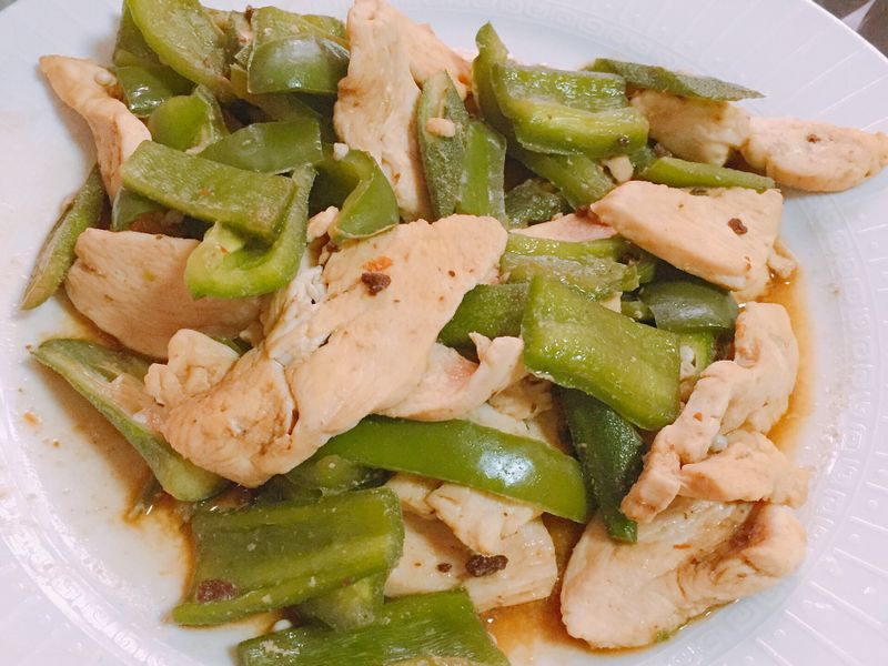 青椒炒肉片
