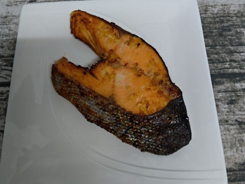 (氣炸鍋)豆乳鮭魚