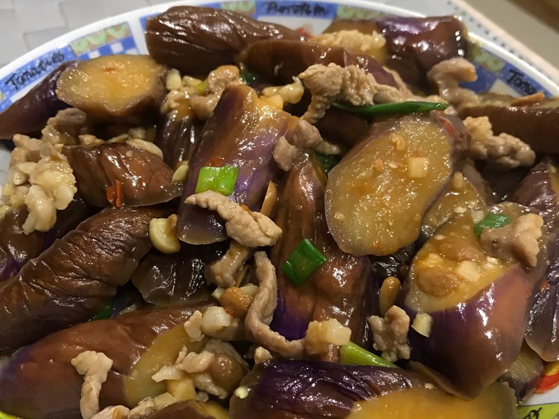 肉絲茄子