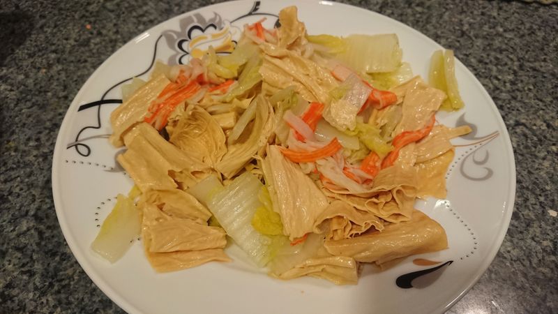 蟹肉腐竹大白菜
