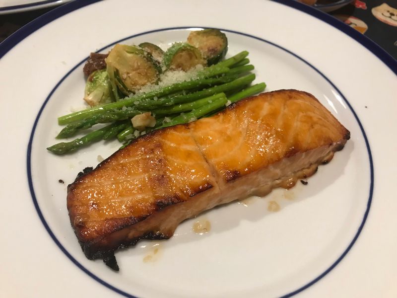 焦糖鮭魚（水波爐）