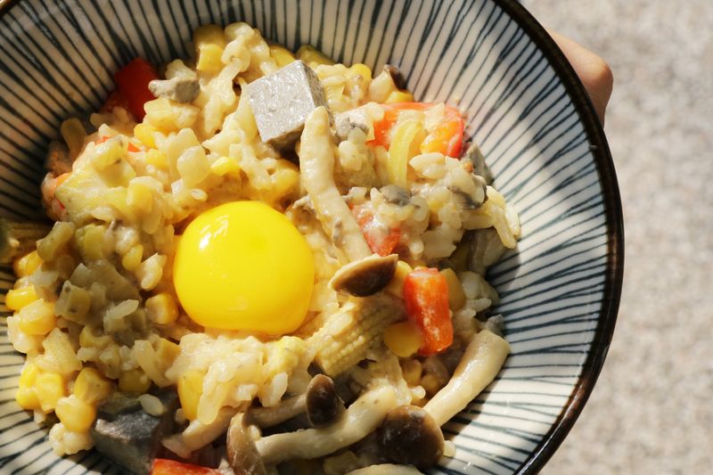 蔬菜豆腐豆漿燉飯｜禾乃川小廚房