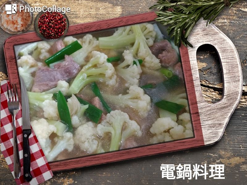 椰菜肉片湯