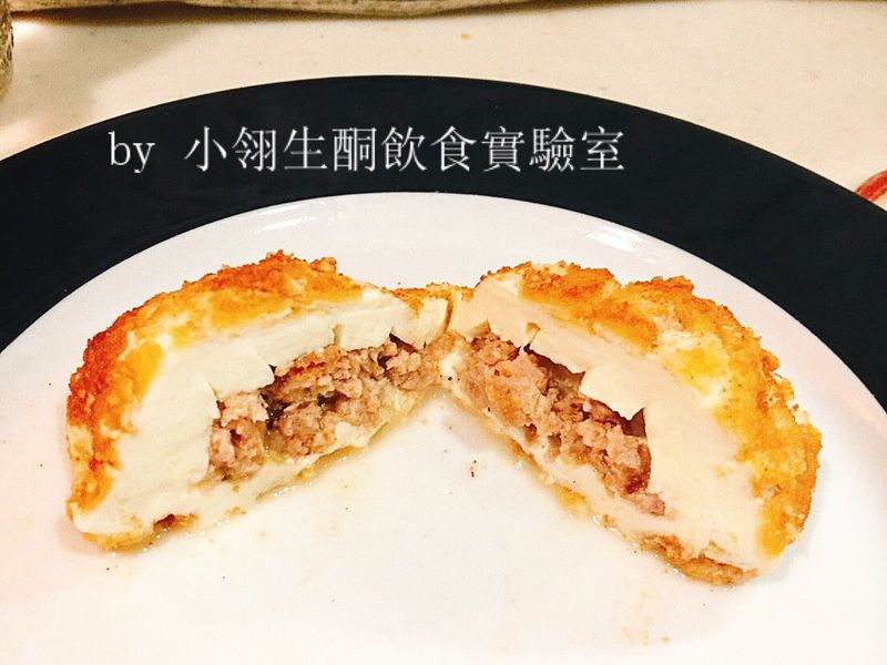 生酮版酥炸馬自瑞拉絞肉夾心起司丸/起司片
