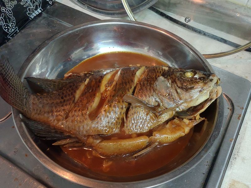 蒜香紅燒魚(簡易料理)