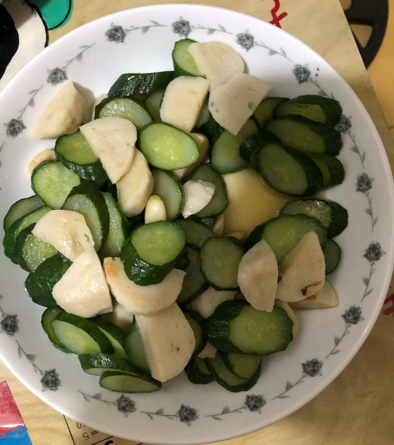 小黃瓜炒魚丸