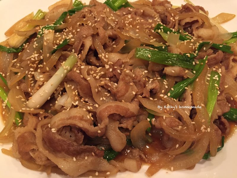 洋蔥豬肉片🎶