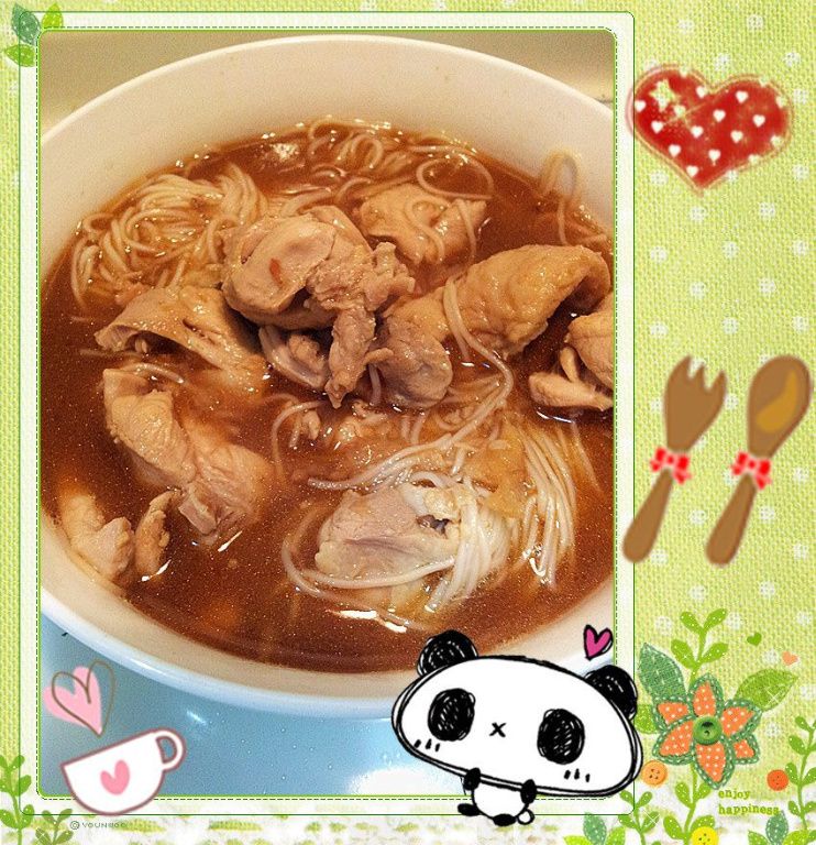 麻油雞腿麵線