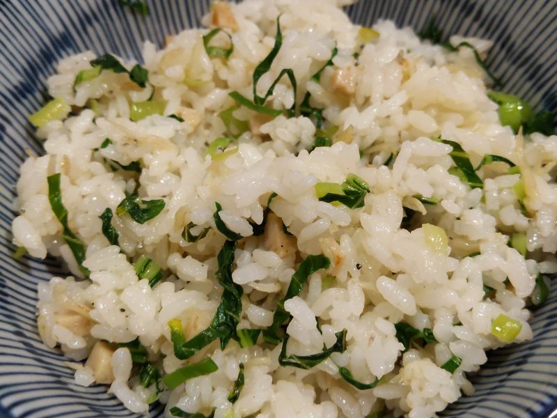吻仔魚菜飯