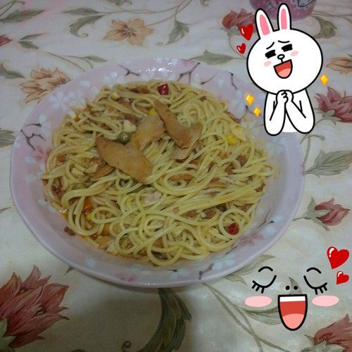懶人食譜~鮪魚肉醬義大利麵