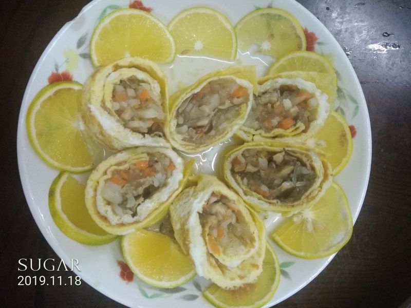 三絲蛋皮捲