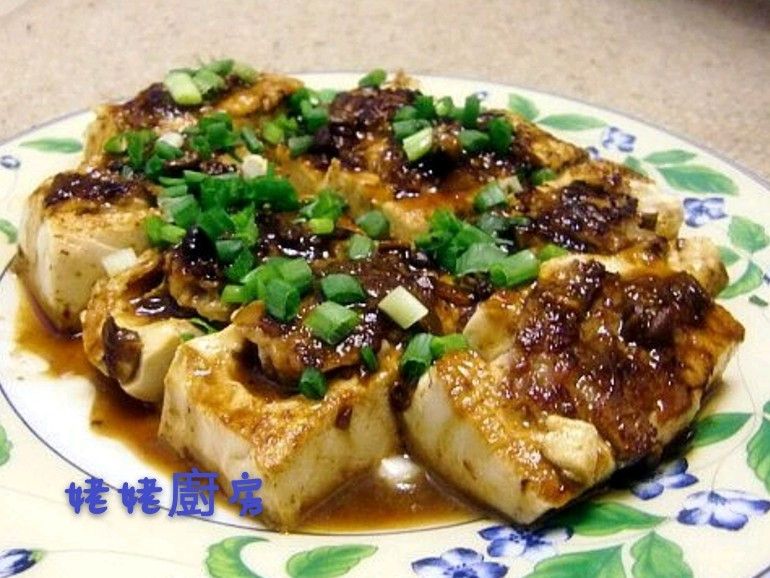 黄豆醬煎釀豆腐