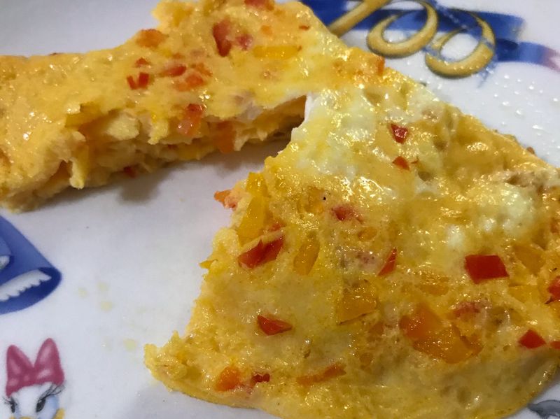 彩椒牛奶蛋（適合一歲以上寶寶）