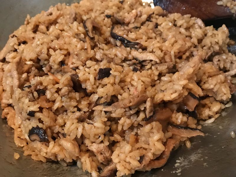 白米簡單做油飯
