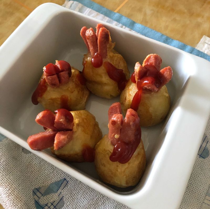 簡單薯蓉腸仔