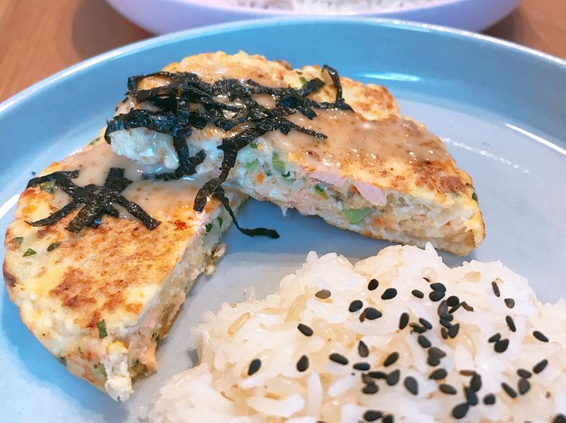 鮭魚豆腐排