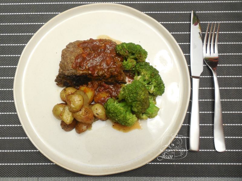美式肉派 (Meatloaf),與晚餐