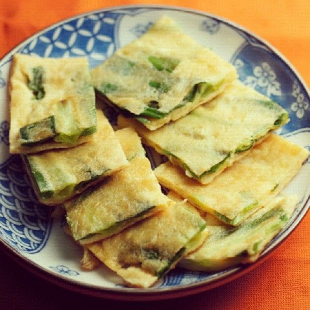 辣油蔥段煎蛋