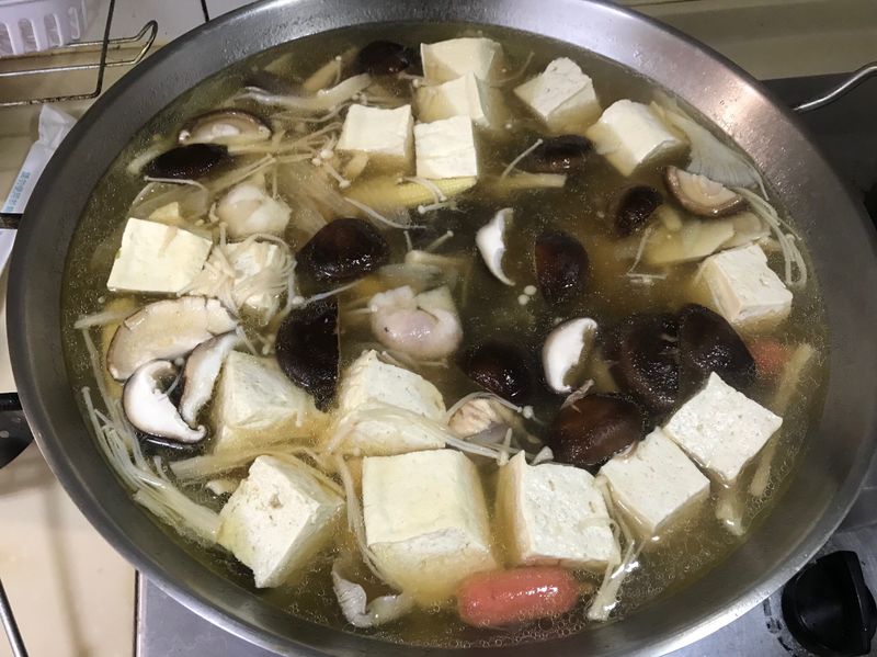 高纖醬油風味雞湯豆腐鍋