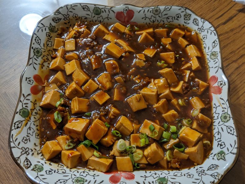 麻婆豆腐(這次煮得太鹹了)