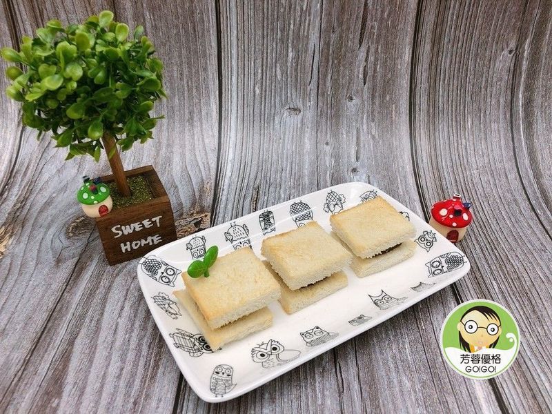 吐司黑糖紅豆年糕~氣炸鍋料理