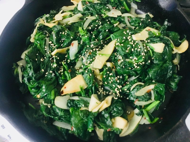 波菜快炒5分鐘