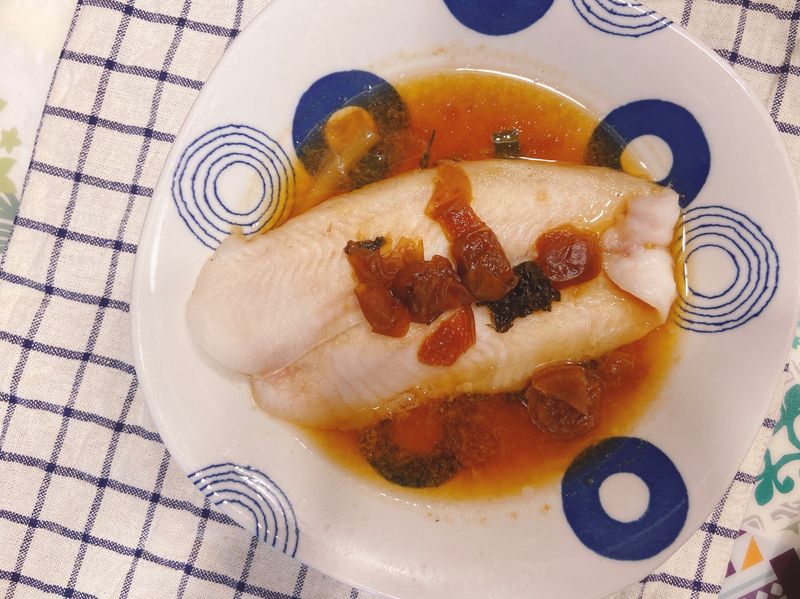 茶梅蒸魚