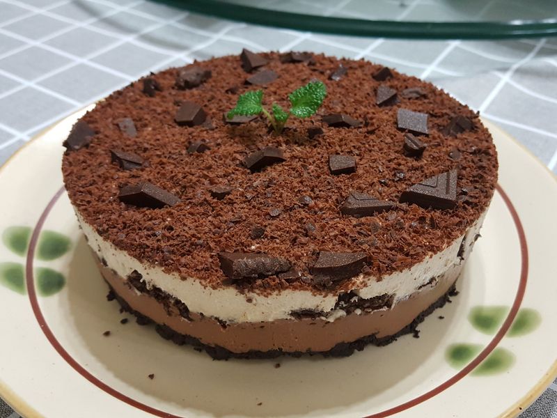 Oreo巧克力香蕉慕斯蛋糕(免烤)