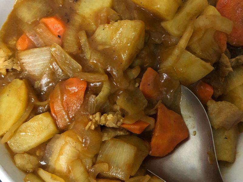 豬肉片咖喱