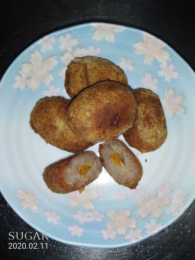 酥炸金棗芋泥球