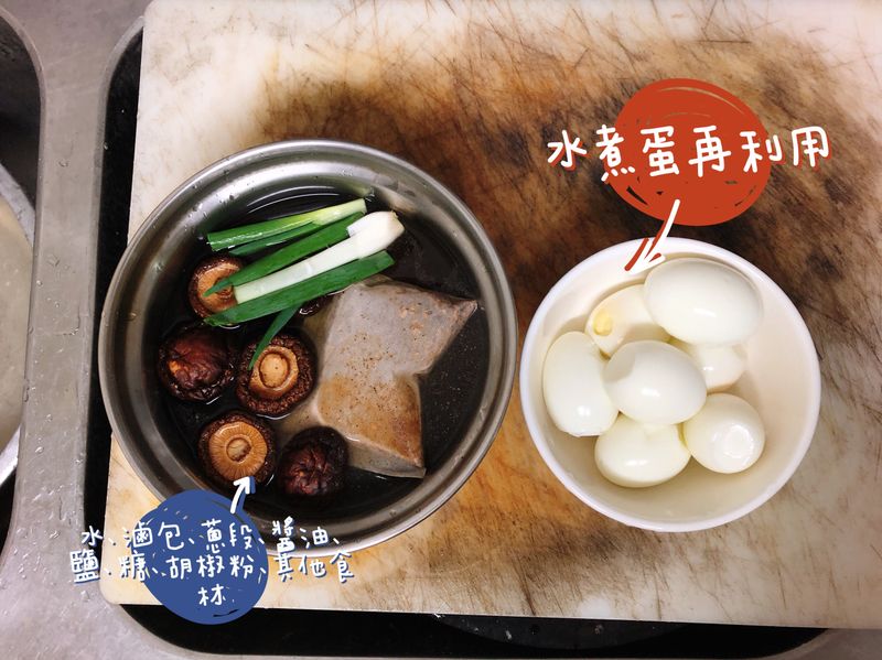 拜拜用水煮蛋再利用:超簡單滷味