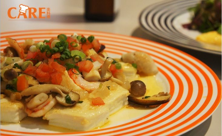 [薇達樂料理]魚香野菇蝦豆腐