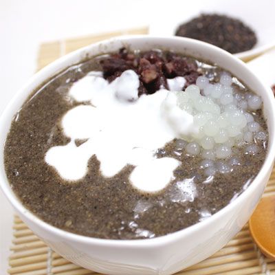 黑芝麻西米露