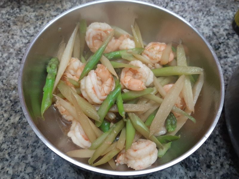 蘆筍炒蝦仁