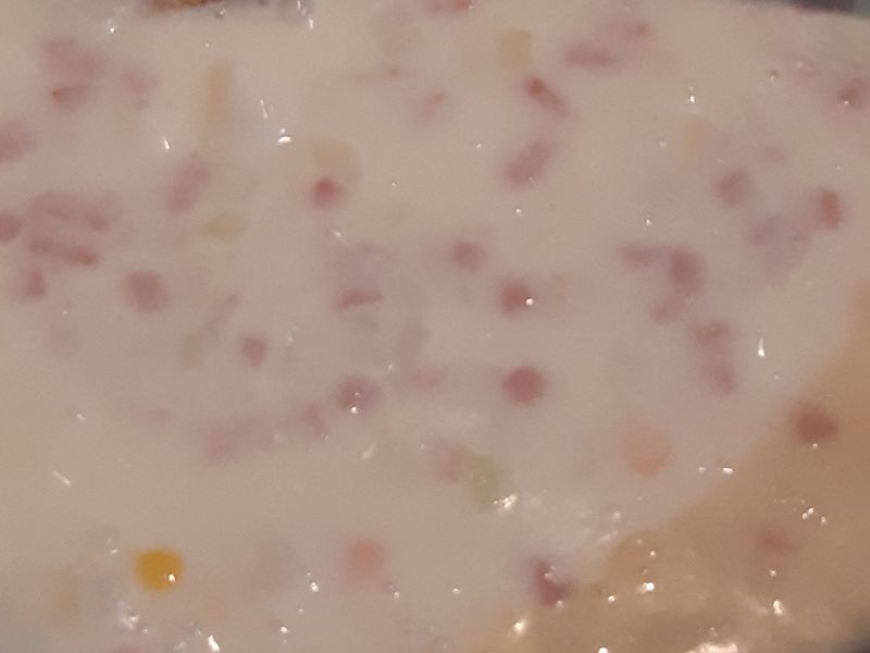 玉米濃湯(有火腿的白醬版)
