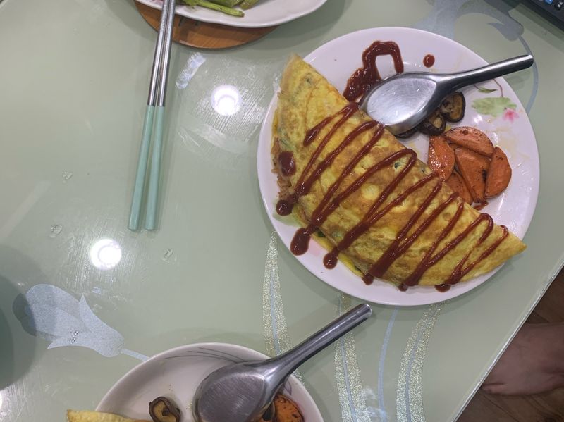 韭菜蛋包飯
