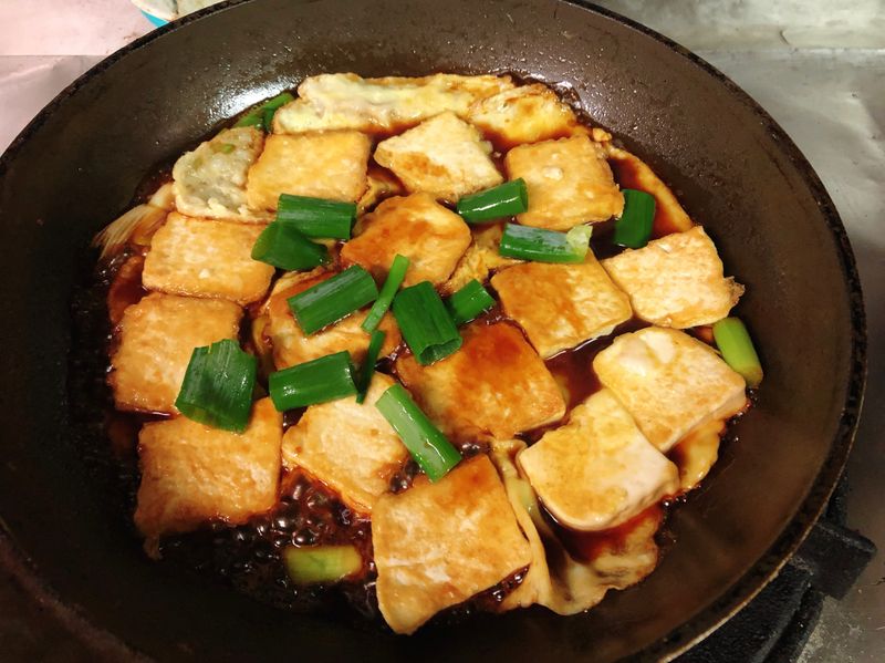 超簡單10分鐘懶人料理:蔥燒板豆腐
