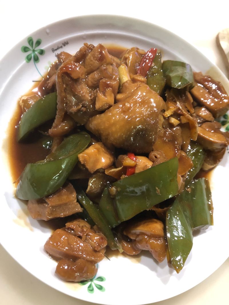 青椒三杯雞