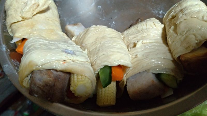 山藥豆皮捲