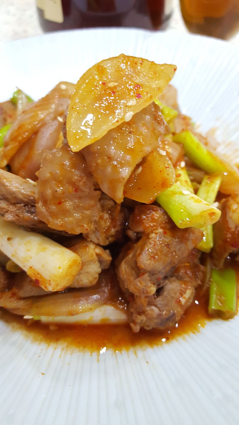辣炒雞肉