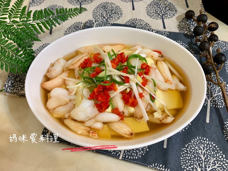 清蒸蟹肉豆腐(電鍋料理)