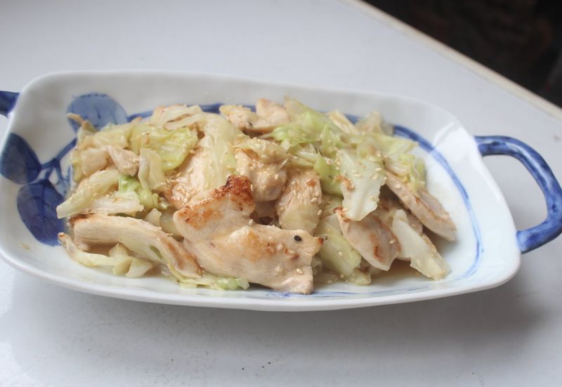 雞胸味噌高麗菜