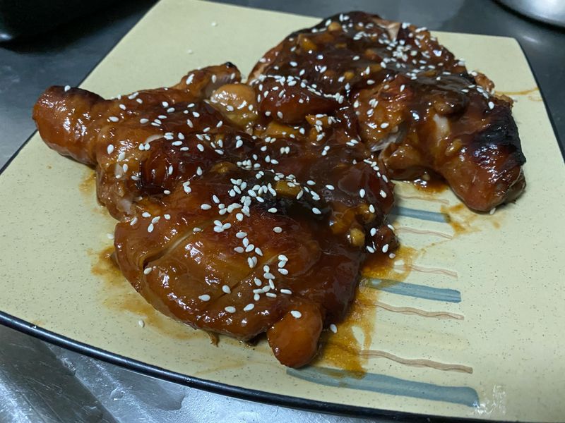蜜汁烤雞腿